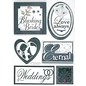 Embellishments / Verzierungen 3D Stickers, Bryllup