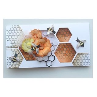 Joy!Crafts / Jeanine´s Art, Hobby Solutions Dies /  Punching stencils + stamps: bees