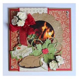 Joy!Crafts / Jeanine´s Art, Hobby Solutions Dies /  Stamping template: Holly with berries