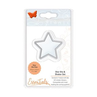 Tonic Studio´s New! SET: Stamping template and blister shaker, with star