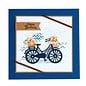 Leane Creatief - Lea'bilities und By Lene Stamping template: Bicycle with flowers