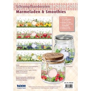 BANDEROLEN, Schrumpffolien Shrink ærmer marmelade / smoothies, 9 cm