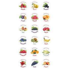 18 selvklebende etiketter for jam / smoothies