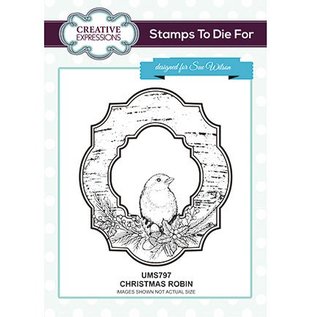 Stempel / Stamp: Transparent Klar / Gennemsigtig Stempel: Christmas Robin