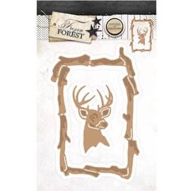 Studio Light Cutting & Embossing: frame with reindeer
