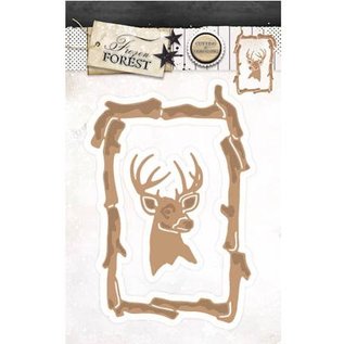 Studio Light Cutting & Embossing: frame with reindeer