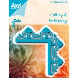 Joy!Crafts / Jeanine´s Art, Hobby Solutions Dies /  Skjæring og Embossing: Hjørne med blomster