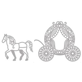 Marianne Design Découpe et gaufrage: Filigre Pfrede avec chariot
