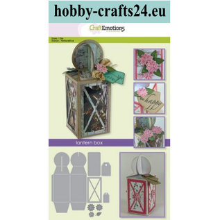 Craftemotions Punching templates: lantern box Card A5 box