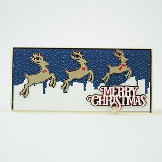 Tonic Studio´s Stamping templates: 3 reindeer