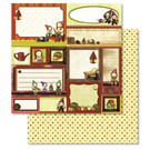 Designer Papier Scrapbooking: 30,5 x 30,5 cm Papier 1 bow Premium Glitter with Christmas motifs