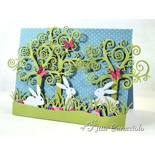 Spellbinders und Rayher Bokse - og emboss.templ metall mal Whimsical treet