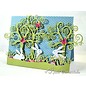 Spellbinders und Rayher Punching - and emboss.templ, metal template Whimsical Tree