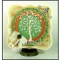 Spellbinders und Rayher Punching - and emboss.templ, metal template Whimsical Tree