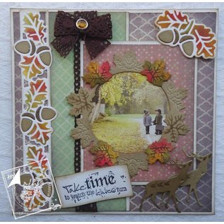 Joy!Crafts / Jeanine´s Art, Hobby Solutions Dies /  Stamping template: Leaf wreath