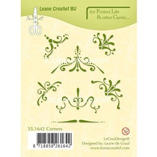 Leane Creatief - Lea'bilities und By Lene Clear, transparent stamp: Decorative corner