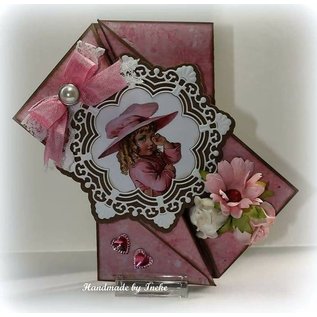 Joy!Crafts / Jeanine´s Art, Hobby Solutions Dies /  Ponsen sjabloon: sier-cirkel en bloemen