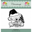 Stempel / Stamp: Transparent Chiaro, trasparente Stamp: Orso dell'orsacchiotto di natale