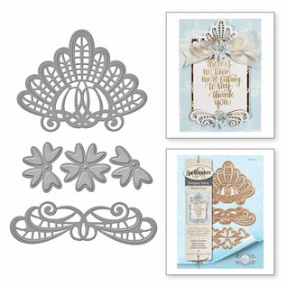 Spellbinders und Rayher Kutte og prege: Isadora Trinkets etset Die Shape Evner