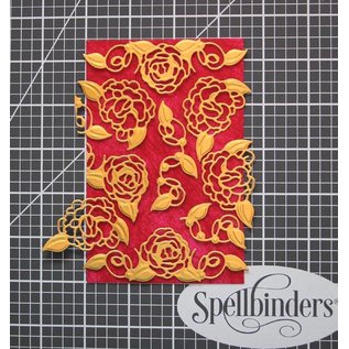 Spellbinders und Rayher Kutte og prege: Shape Evner Camellia etset Accents