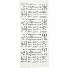 STICKER / AUTOCOLLANT Sticker, deutsche Text, "Zur Konfirmation"