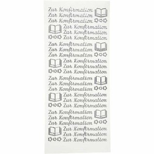 STICKER / AUTOCOLLANT Sticker, deutsche Text, "Zur Konfirmation"