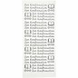 STICKER / AUTOCOLLANT Stickers, Duitse tekst, "om te bevestigen"