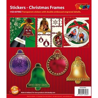 STICKER / AUTOCOLLANT Etiqueta: 6 bolas de Navidad y 6 klocken