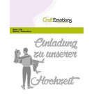 Craftemotions Stanzschablonen:Einladung Hochzeit (DE) Card 11x9cm