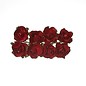 Embellishments / Verzierungen 8 Paper Flower, rote rosen