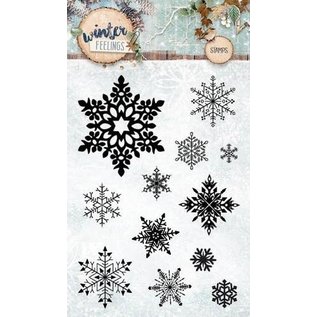 Studio Light Transparent / Clear Stamp: 12 ice crystals