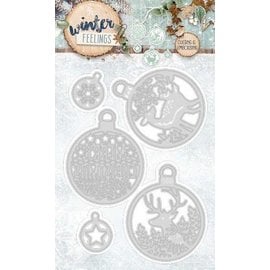 Studio Light Cutting and embossing template: 5 Christmas Bubbles