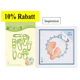 Leane Creatief - Lea'bilities und By Lene Stamping templates: baby motifs