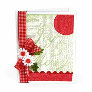 Sizzix Embossing folder with matching text stamp - only 1 in stock!