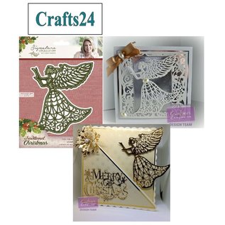 Crafter's Companion proyecto de Navidad! Plantilla Punch: Angel