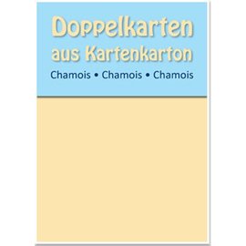 KARTEN und Zubehör / Cards tarjetas de doble B6, gamuza, 250 g / m²