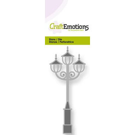 Craftemotions Stamping template: nostalgic street lamp