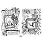 Stempel / Stamp: Transparent timbro trasparente: Decor Scroll, Buon Natale