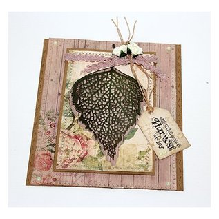 Joy!Crafts / Jeanine´s Art, Hobby Solutions Dies /  Troquelado y estampado en troquel: hoja de abedul