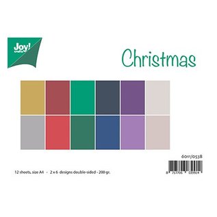 Bücher, Zeitschriften und CD / Magazines A4-papir sæt, matchende farver Uni - Christmas