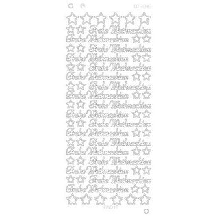 Sticker Autocollant Autocollants Texte Allemand Joyeux Noel En Platine Argent Hobby Crafts24 Eu Francais