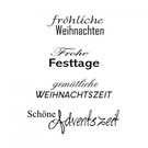 Stempel / Stamp: Transparent Stempel Weihnachten Text in deutsch, transparent stempel, Basteln für Weihnachten, Basteln mit Papier