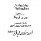 Stempel / Stamp: Transparent Transparante stempels, tekst Duits