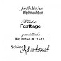 Stempel / Stamp: Transparent timbri trasparenti, testo in tedesco