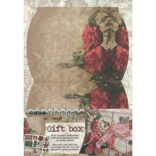 BASTELSETS / CRAFT KITS Die cut sheet, A4, for the design of a gift box incl. Ornaments