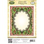 STEMPEL / STAMP: GUMMI / RUBBER Rubber Stamp: Christmas Decorative Frame "Holly Frame" LIMITED!