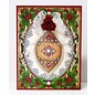 STEMPEL / STAMP: GUMMI / RUBBER Rubber Stamp: Christmas Decorative Frame "Holly Frame" LIMITED!