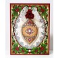 STEMPEL / STAMP: GUMMI / RUBBER Rubberstempel: Kerst Decoratief Frame "Holly Frame" LIMITED!