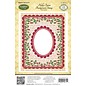 STEMPEL / STAMP: GUMMI / RUBBER Rubber stamp: Christmas decorative frame "Holly Frame" - ONLY 2 in stock! LIMITED!