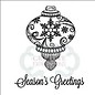 STEMPEL / STAMP: GUMMI / RUBBER Rubber stamp: Christmas ball - Copy